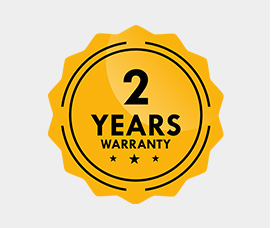 2 YEARS WARRANTY アイコン